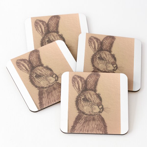 Rabbit by Tola Coasters (Set of 4)