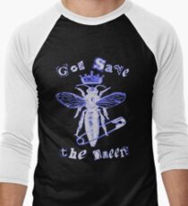 God Save The Queen BW Men's Baseball ¾ T-Shirt