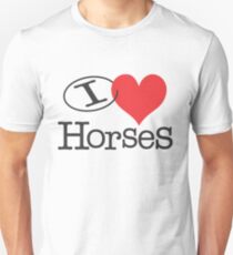 I <3 Horses Unisex T-Shirt