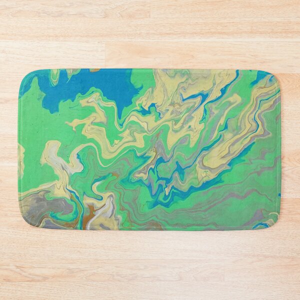 Item preview, Green + Blue Poured  designed and sold by Ajcollages.