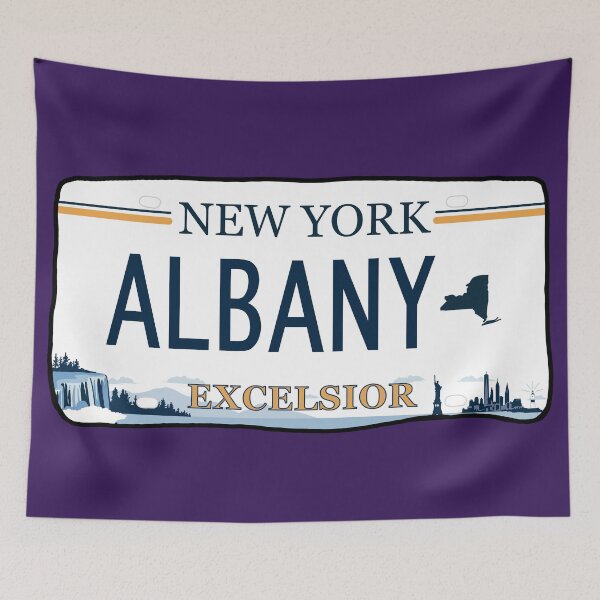 Item preview, Albany license plate designed and sold by kurtzapno.