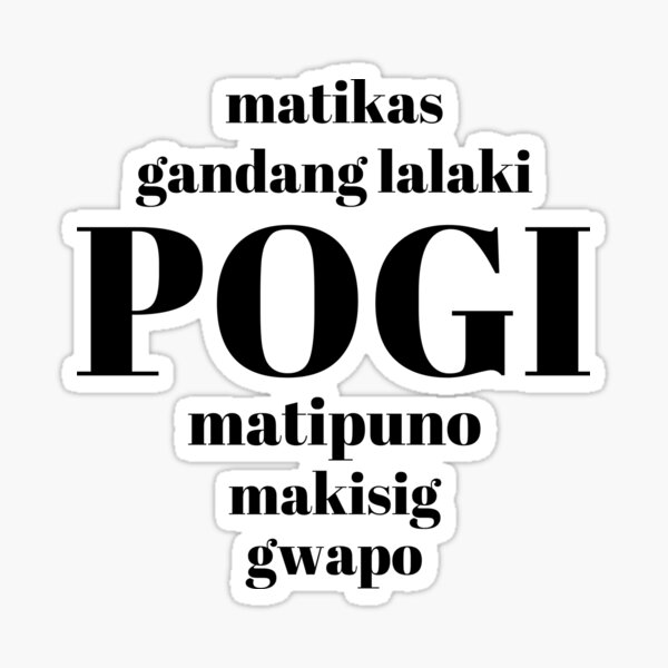 How To Say Pogi Ako In English