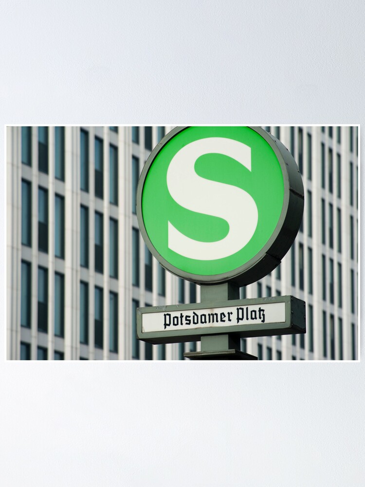 Alternate view of S-Bahn Sign Poster