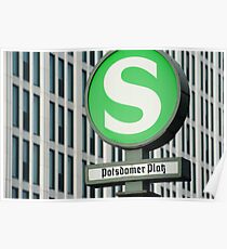S-Bahn Sign Poster