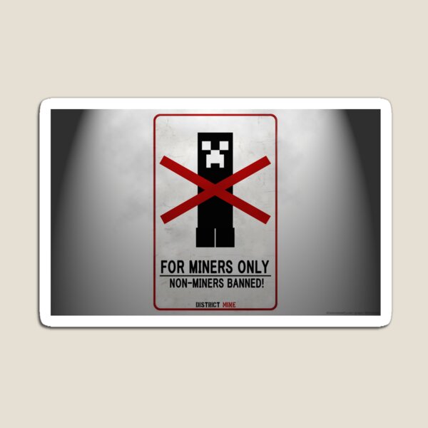 Minecraft Magnets Redbubble - roblox noob herobrine warning extremly cursed minecraft skin