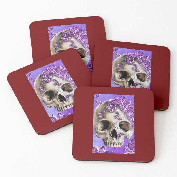 Item preview, PURPLE SKULL CRYSTALS ON MY BRAIN designed and sold by CCCREW.