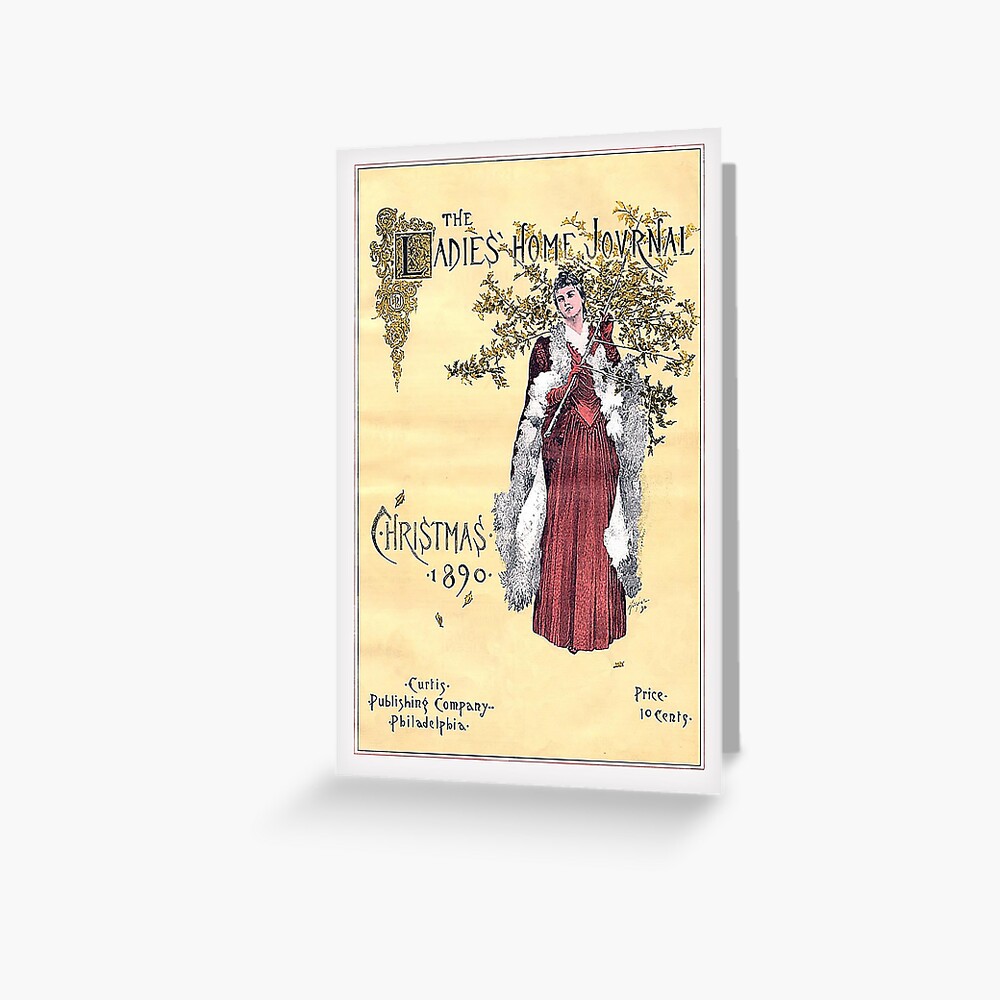 Vintage Christmas Cover from Ladies' Home Journal (1890) Greeting Card