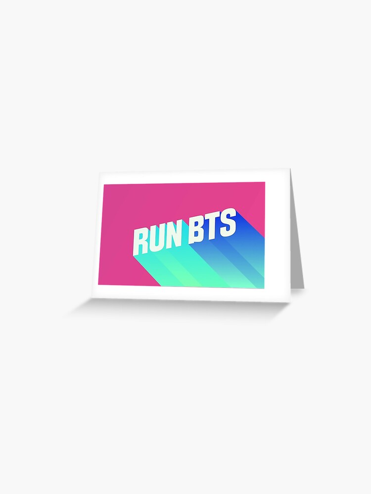 BTS Run BTS Logo with Background Letters