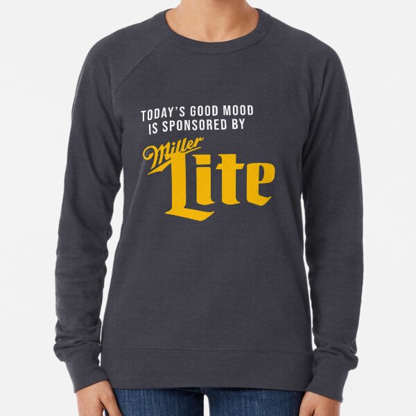 miller lite crew neck sweatshirt