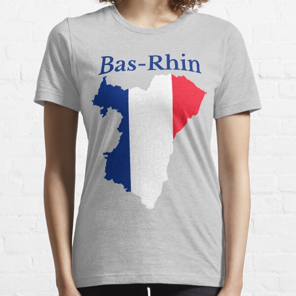 Carte du Bas-Rhin, France, Département français T-shirt essentiel