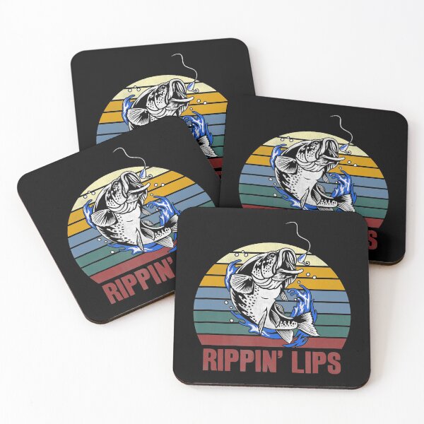 Item preview, Rippin Lips Retro Vintage Bass Fishing designed and sold by Turnershophot.