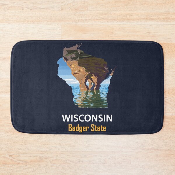 Item preview, Wisconsin - The Badger State - Bumper Sticker designed and sold by d1mology.