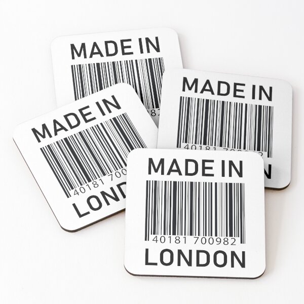 Item preview, Made in London Funny Barcode designed and sold by ArqDezines.