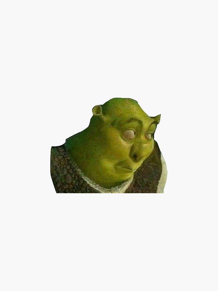 Shrek meme sticker Art Board Print for Sale by kha02