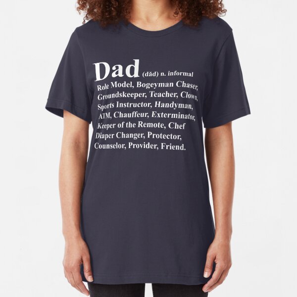 Funny Dad Definition Slim Fit T-Shirt