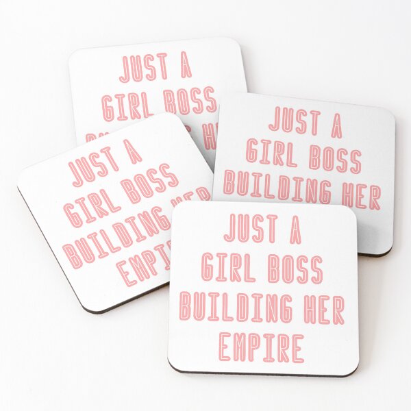 Item preview, Just a girl boss building her empire pink designed and sold by Christiana Nicole.