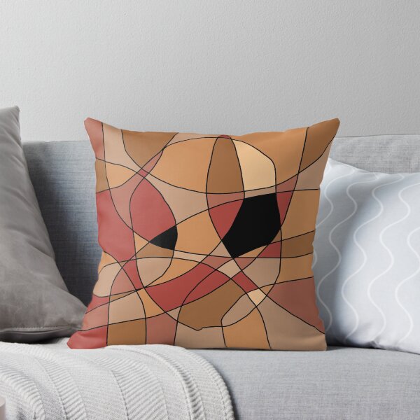 Item preview, Abstract Face in Shades of Tan and Red designed and sold by designsbyad.