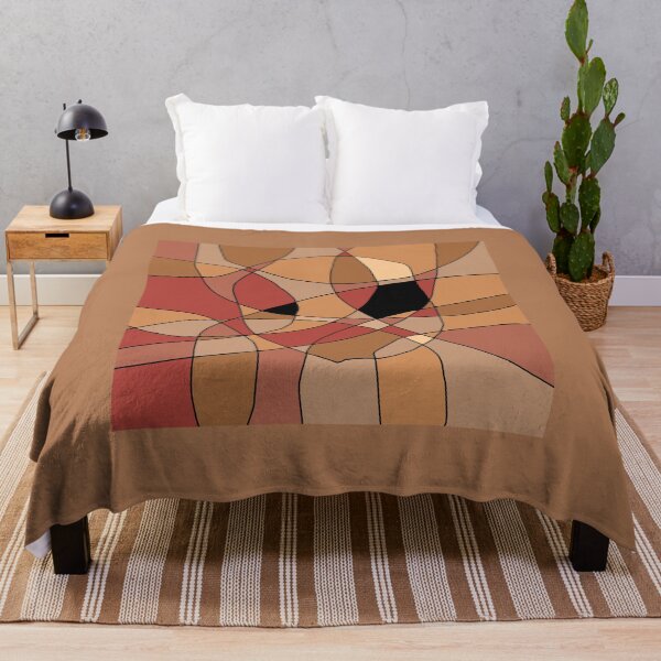 Item preview, Abstract Face in Shades of Tan and Red designed and sold by designsbyad.