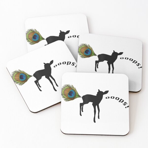 Item preview, Opps! Funny Deer Peacock designed and sold by ClarkeLilly.