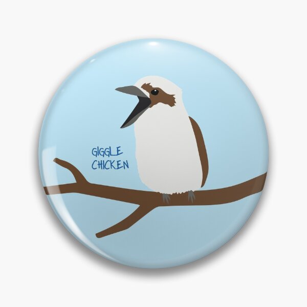 Item preview, Giggle Chicken Laughing Kookaburra on Gum Tree Branch designed and sold by Digitaldingo.