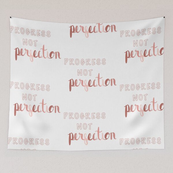 Item preview, Progress not perfection  designed and sold by Christiana Nicole.