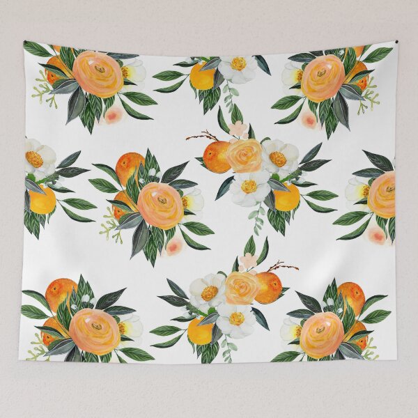 Item preview, Orange Floral  designed and sold by OliviaAndAva.