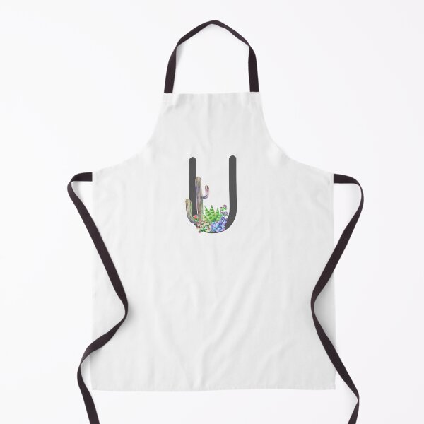 Aperçu de l'œuvre Personnalisé Succulent Cactus Monogramme Initial U créée et vendue par TheFamilyVan.