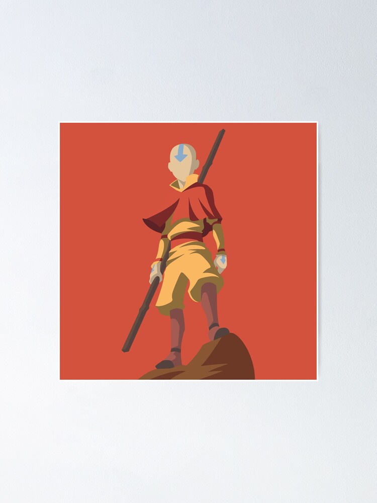 "Avatar The Last Airbender Minimalist Aang" Poster by egrjhn | Redbubble
