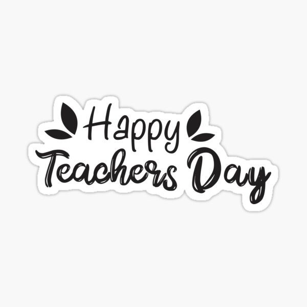 Teacher Stickers, 4.5 Inch Aesthetic Teachers Day Gift Card Vinyl Sticker  PS120