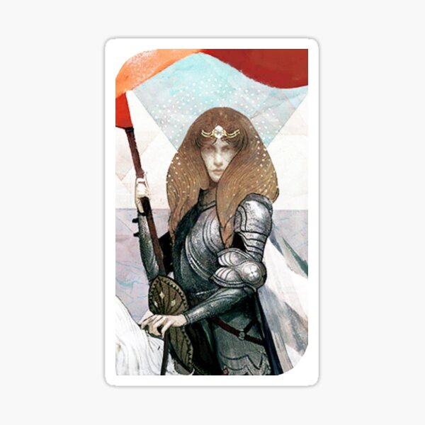 Dragon Age Inquisition Female Human Tarot card Sticker
