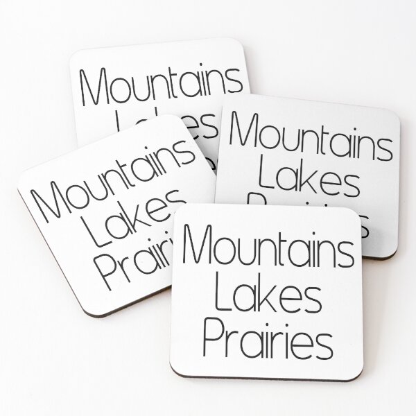 Aperçu de l'œuvre Montagnes Lacs Prairies créée et vendue par FontfulDesigns.
