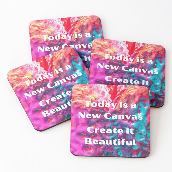 Item preview, To day is a New Canvas, " CREATE it Beautiful" designed and sold by Mind2Line.