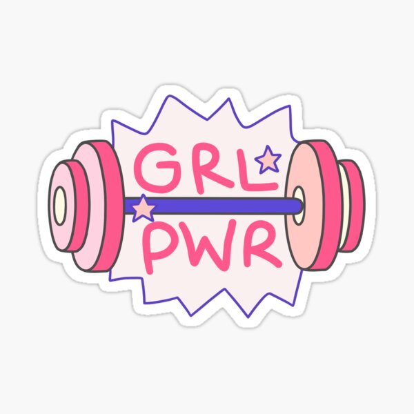 Artikel-Vorschau von grl pwr Gewichte Sterne rosa lila Feministin, designt und verkauft von cameronbaba.