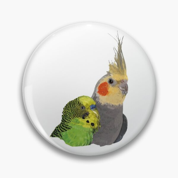 Item preview, Nymph Cockatoo and Striped Parakeet designed and sold by obscurite.