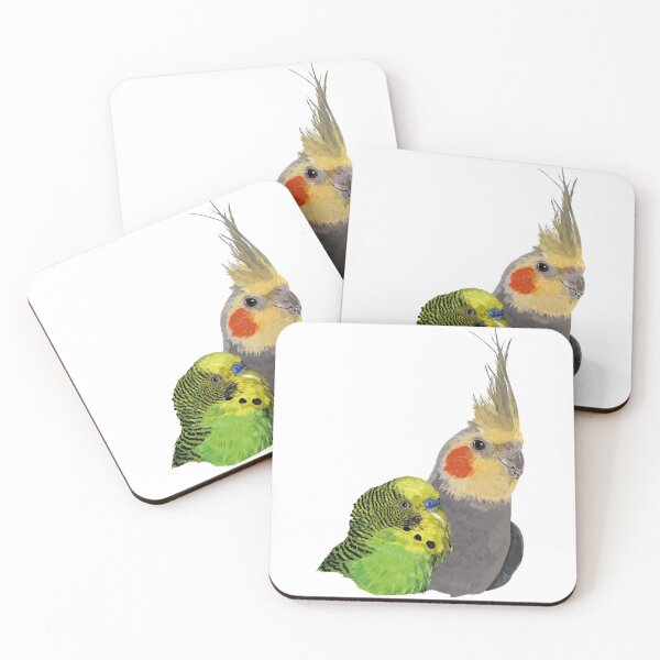Item preview, Nymph Cockatoo and Striped Parakeet designed and sold by obscurite.