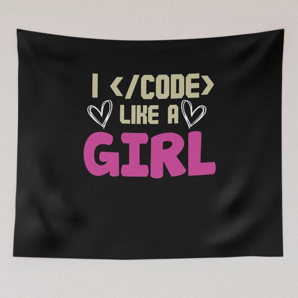 Item preview, I </Code> Like A Girl designed and sold by MakeGoodChoices.