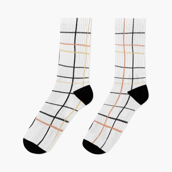 Item preview, Sketchy Grid - Peach and Yellow designed and sold by youcancomehere.