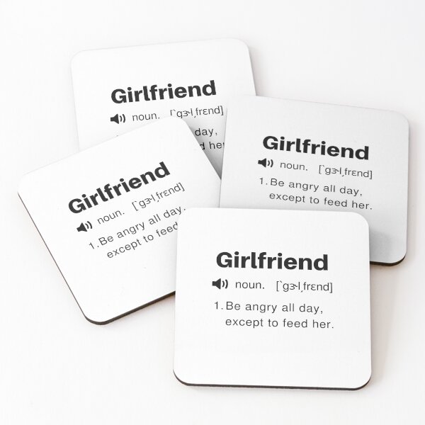 Item preview, Funny Girlfriend Definition designed and sold by Sleepy Cat Design.