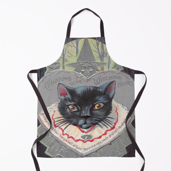Artikelvorschau, Vintage schwarze Katze Illustration Charms der Hexenstunde entworfen und verkauft von DeeElle.