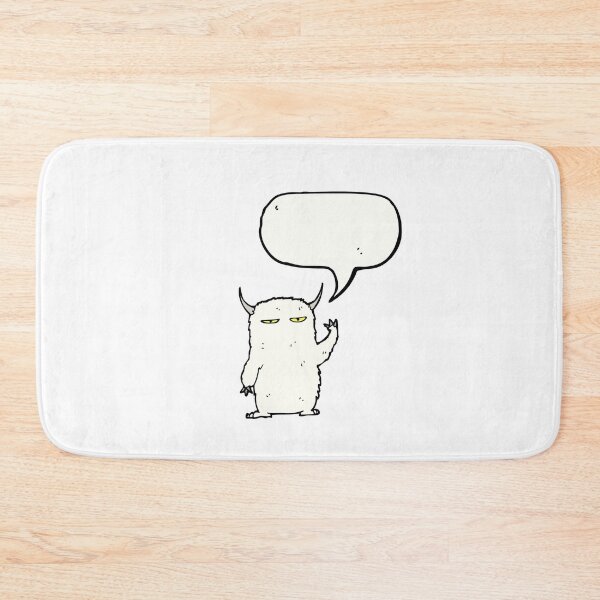 Item preview, Mr White Speech Bubble Monster designed and sold by wildflowerperks.