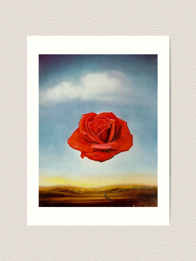 Meditative Rose By Salvador Dali Art Print For Sale By Mara Ayvazyan