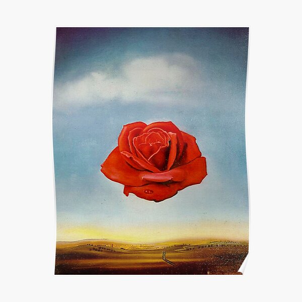 Meditative Rose by Salvador Dali Poster