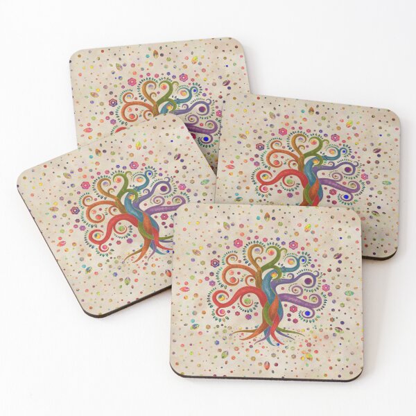 Item preview, Tree of Life - Yggdrasil - Watercolor swirl designed and sold by k9printart.