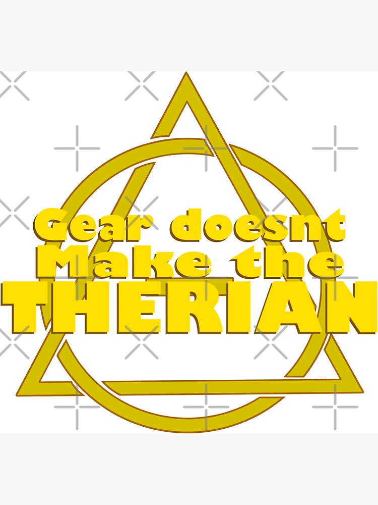 Feline Ears Grey Therian ThetaDelta Sticker for Sale by DraconicsDesign