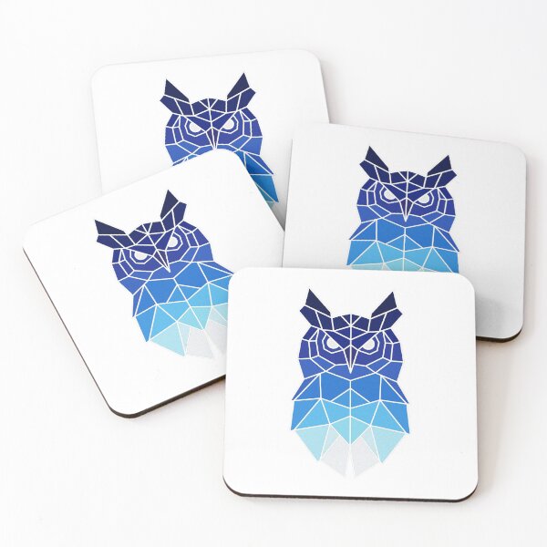 Item preview, Owl Ice Abstract Blue Crystal Art designed and sold by goodygoodstuff.