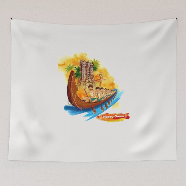 Item preview, Happy Onam festival boating  designed and sold by Sovik Goswami.