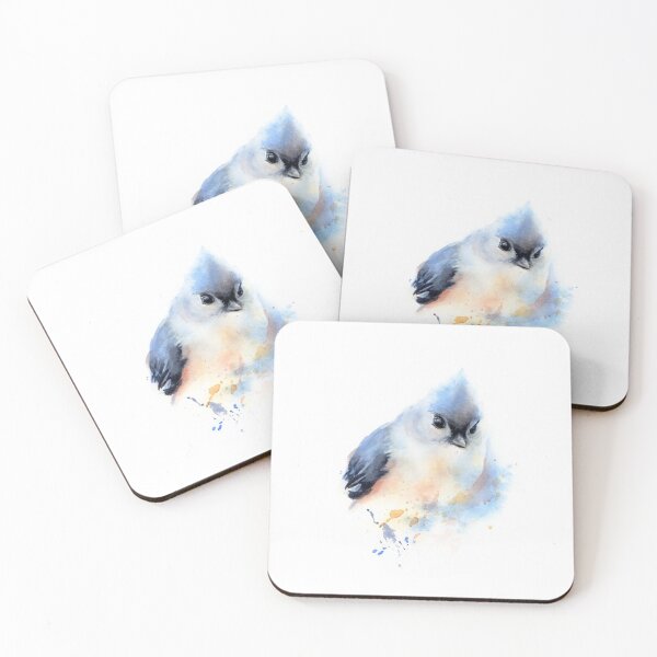 Item preview, Tufted titmouse watercolor designed and sold by arianne-art.