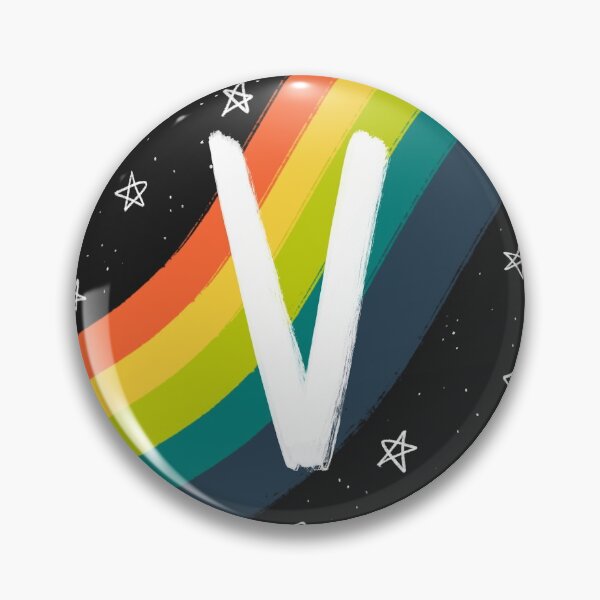Item preview, Rainbow Space Letter V designed and sold by G-Illustrations.
