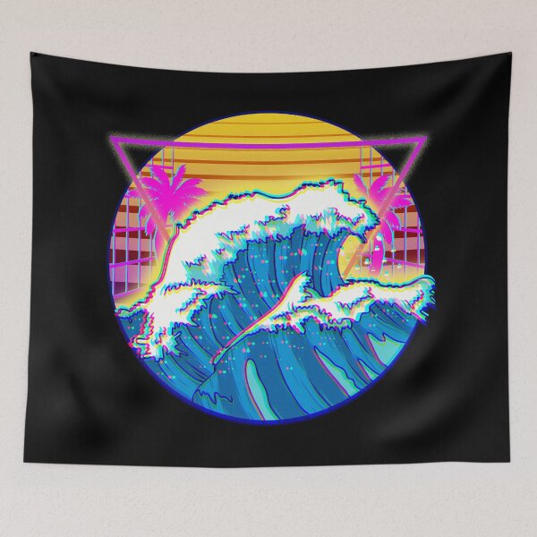 Item preview, Vaporwave Waves Retro 1980s and 1990s designed and sold by SqualeForce.