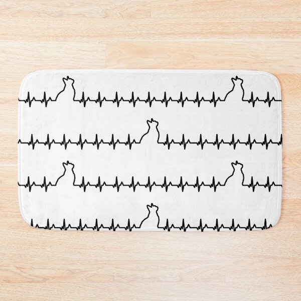 Item preview, Cat Heartbeat Pattern designed and sold by belly-e-luna.